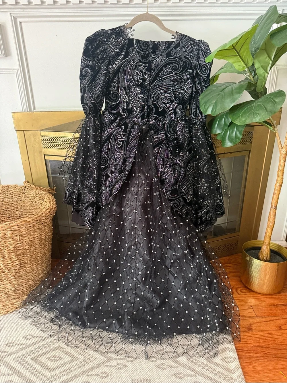 Wishcraft Wicked Princess Costume Velvet Bell Sleeve Witch Evil Queen Girls